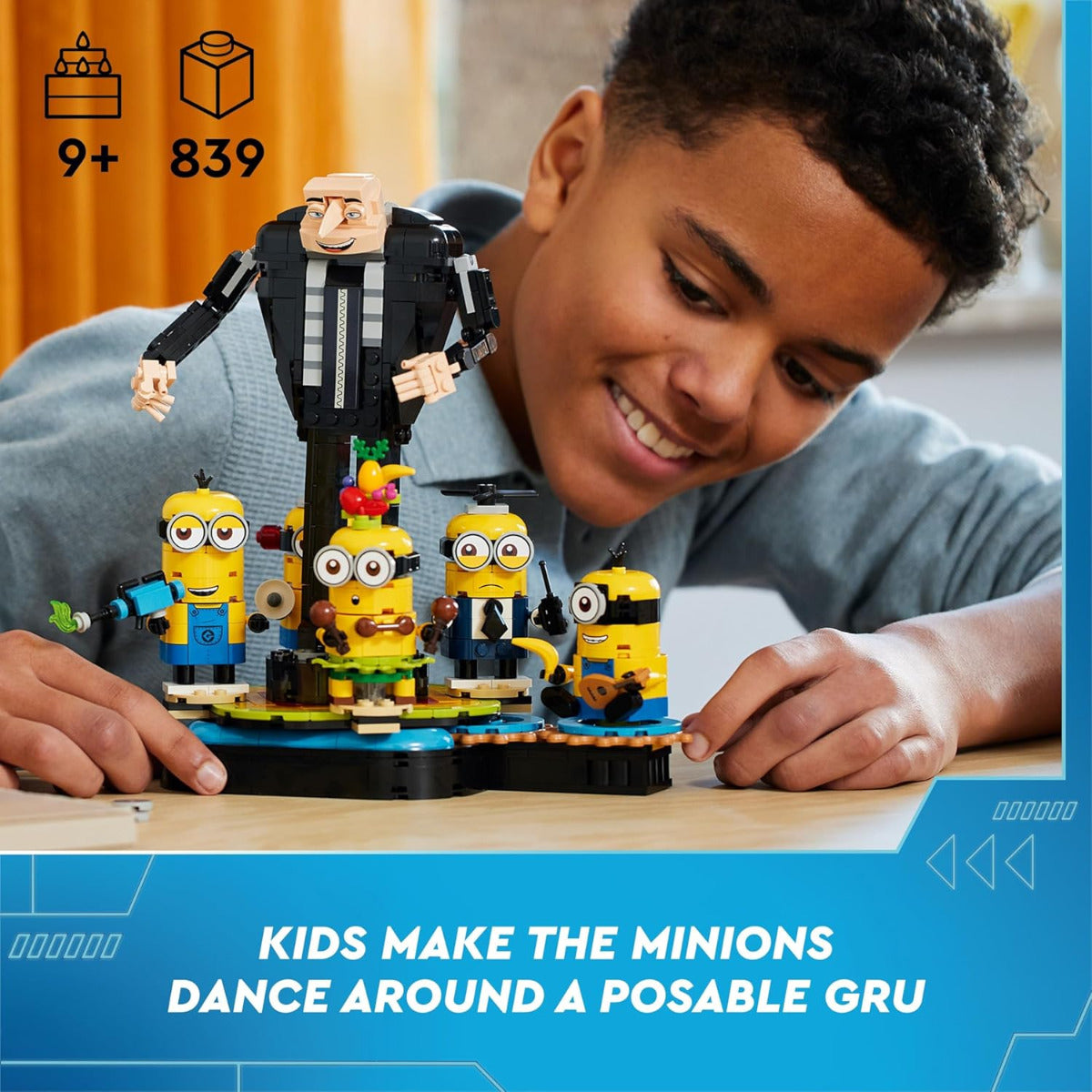 Buy Lego Despicable Me 4 Brick Built Gru and Minions 75582 With 839pcs | Yallatoys.com