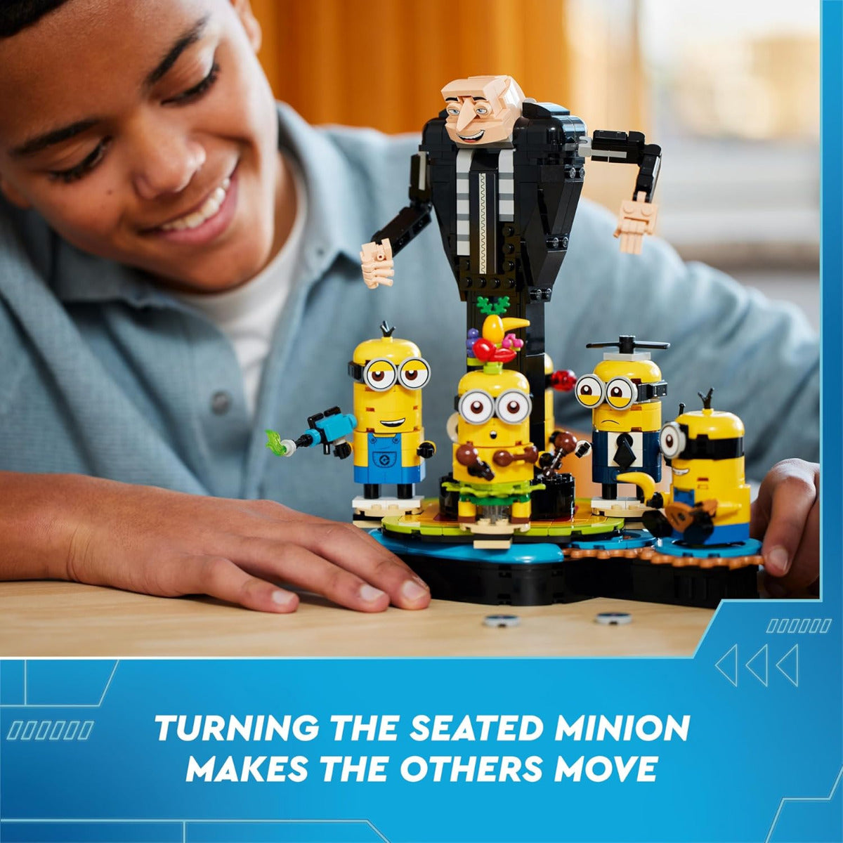 Buy Lego Despicable Me 4 Brick Built Gru and Minions 75582 With 839pcs | Yallatoys.com