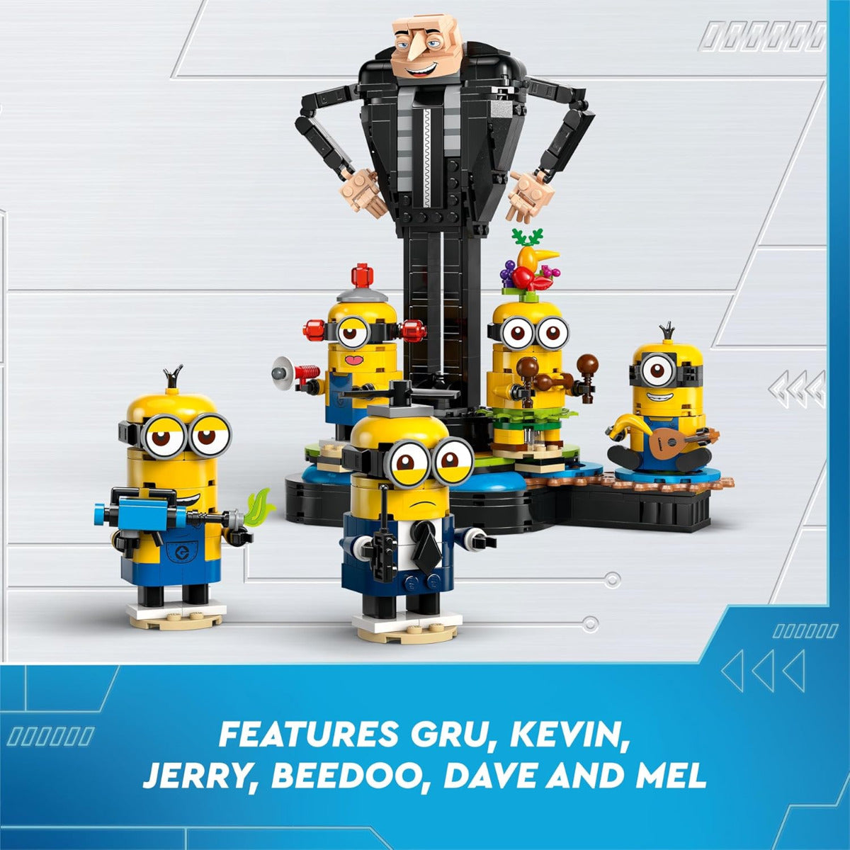 Buy Lego Despicable Me 4 Brick Built Gru and Minions 75582 With 839pcs | Yallatoys.com