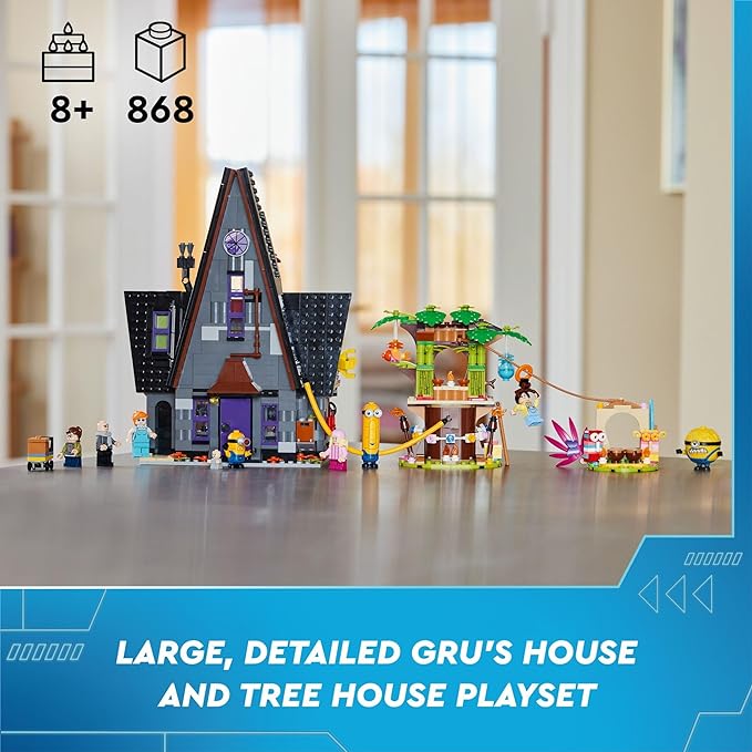 Buy Lego Despicable Me 4 Minions and Grus Family Mansion 75583 With 868pcs | Yallatoys.com