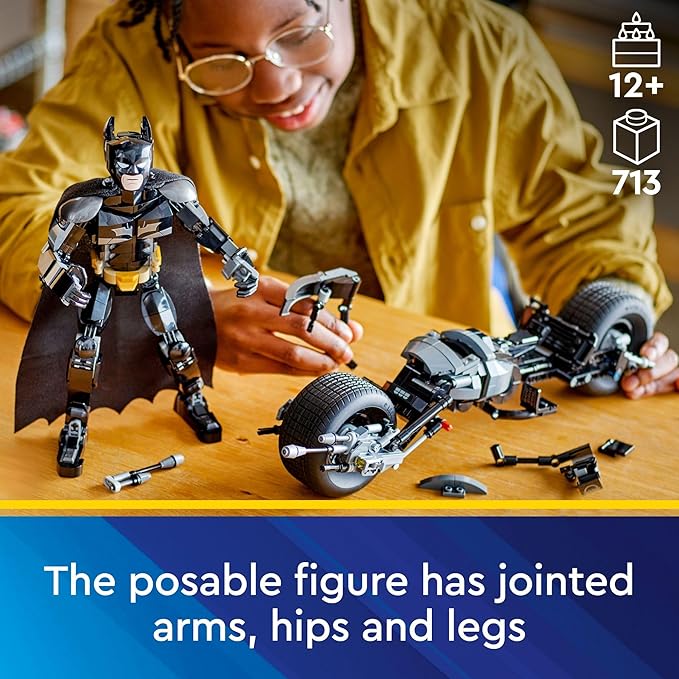 Buy Lego 76273 Dc Batman Construction Figure & The Bat-Pod Bike 713Pcs | Yallatoys.com
