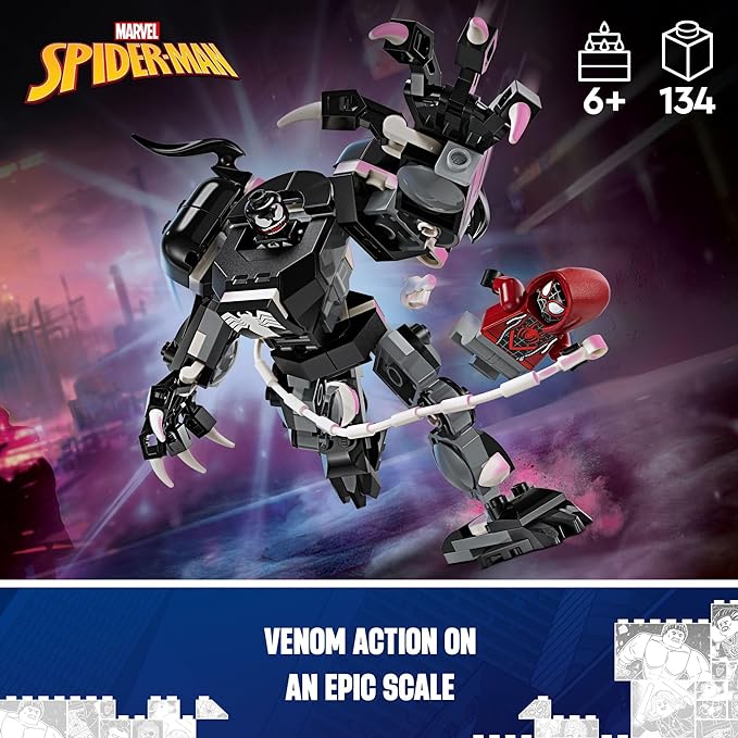 Buy Lego Marvel Venom Mech Armour Vs Miles Morales 76276 with 134pcs | Yallatoys.com