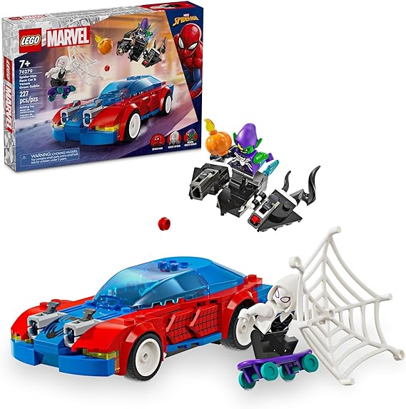 Buy Lego Marvel Spider-Man Race Car and Venom Green Goblin Building Set 76279 with 227pcs | Yallatoys.com