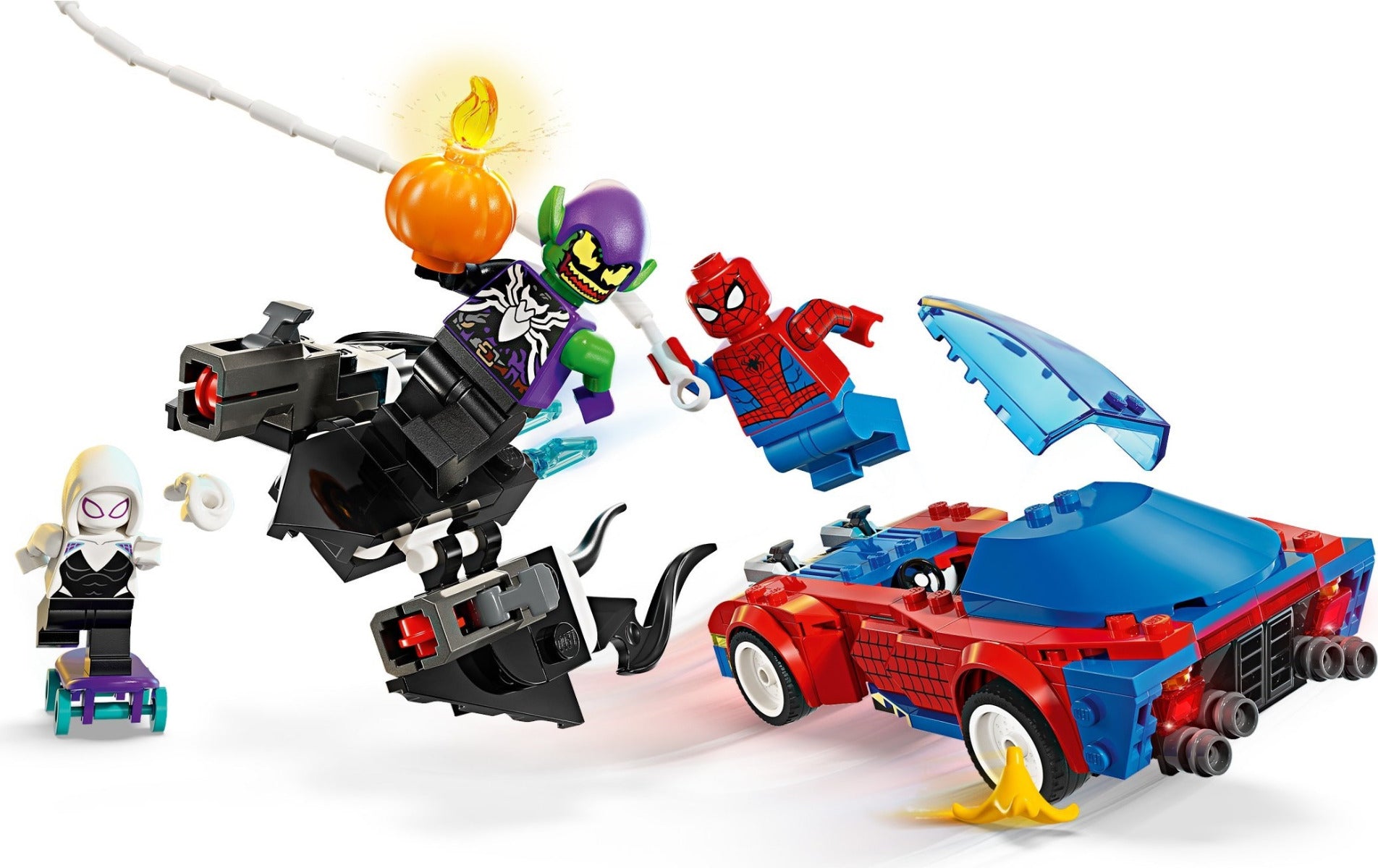 Buy Lego Marvel Spider-Man Race Car and Venom Green Goblin Building Set 76279 with 227pcs | Yallatoys.com