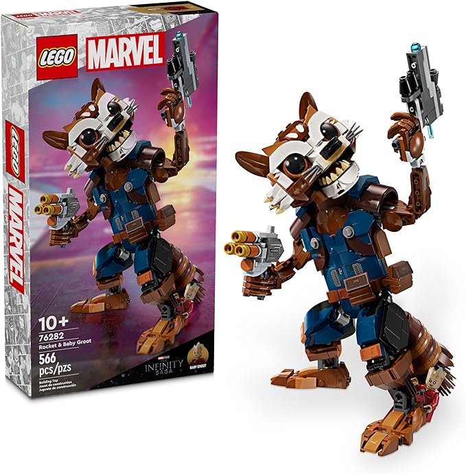 Buy Lego Marvel Rocket and Baby Groot 76282 with 566pcs | Yallatoys.com