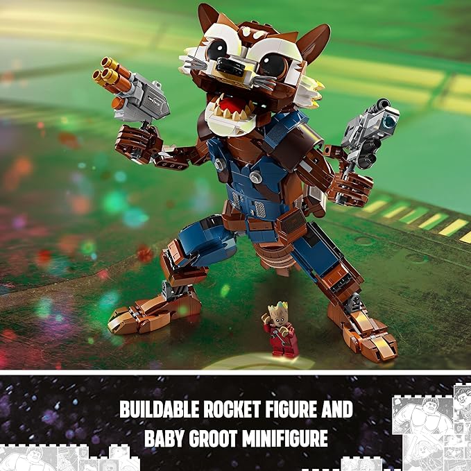 Buy Lego Marvel Rocket and Baby Groot 76282 with 566pcs | Yallatoys.com