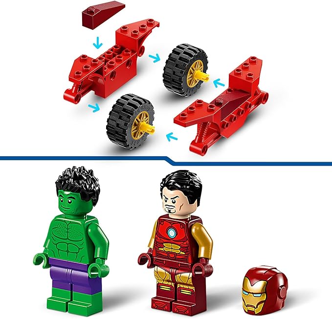 Buy Lego Marvel Iron Man With Bike And The Hulk 76287 With 68pcs | Yallatoys.com