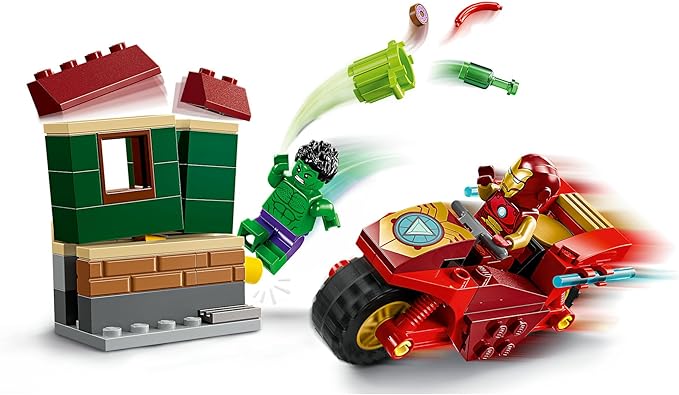 Buy Lego Marvel Iron Man With Bike And The Hulk 76287 With 68pcs | Yallatoys.com