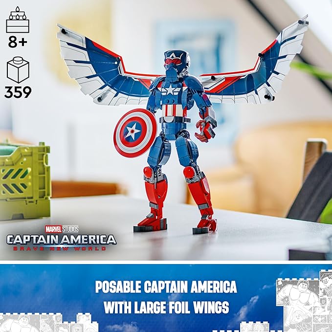 Buy Lego Marvel 76296 New Captain America Construction With 359pcs | Yallatoys.com