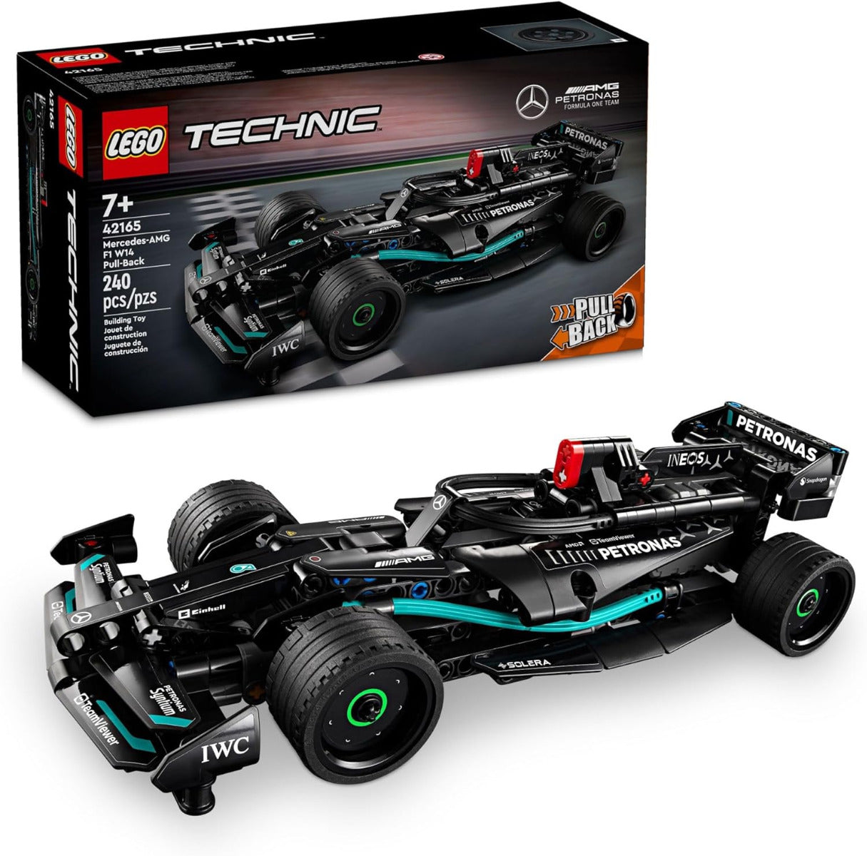 Buy Lego Technic Mercedes-AMG F1 W14 E Performance Pull-Back Car Vehicle Building Set 42165 with 240pcs | Yallatoys.com