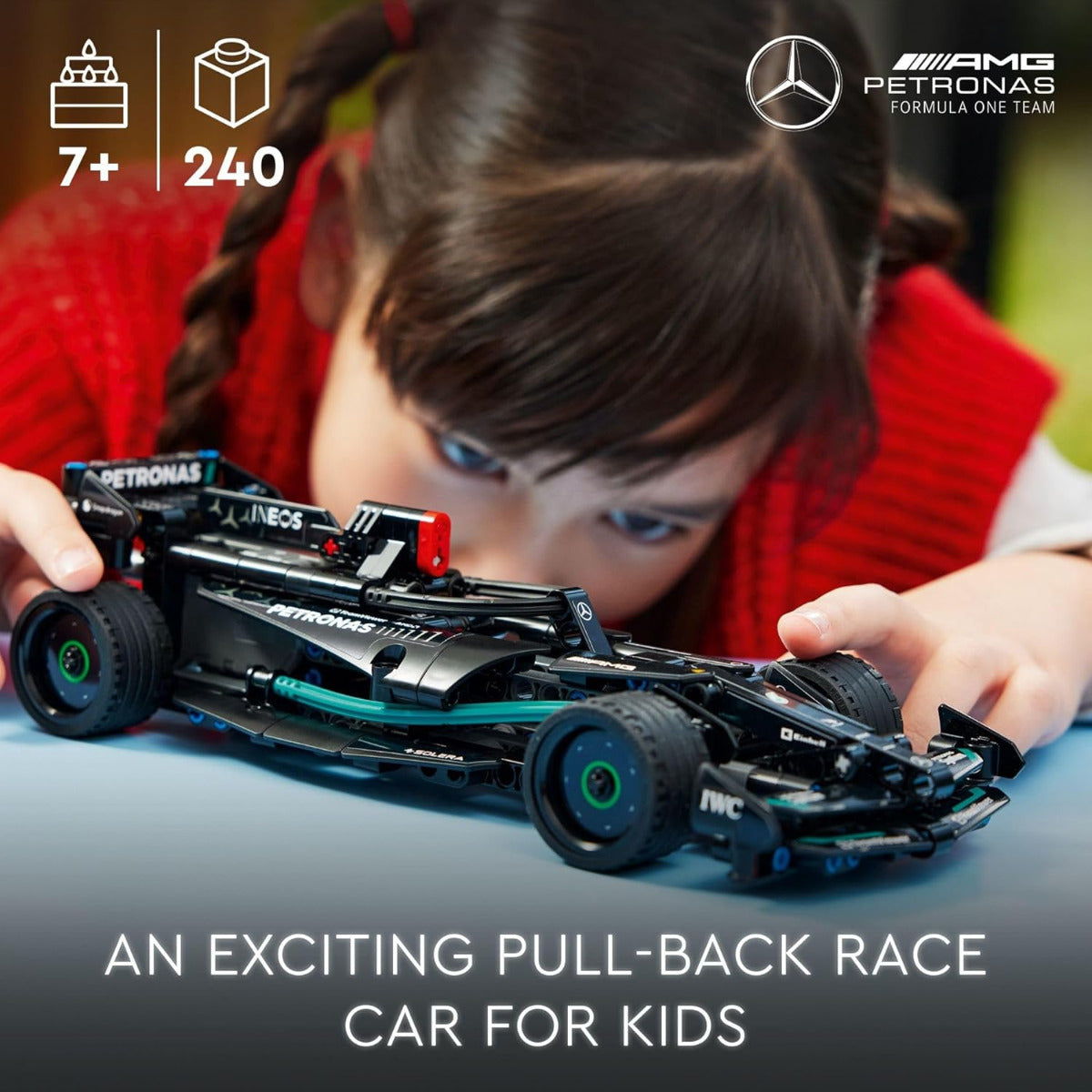 Buy Lego Technic Mercedes-AMG F1 W14 E Performance Pull-Back Car Vehicle Building Set 42165 with 240pcs | Yallatoys.com