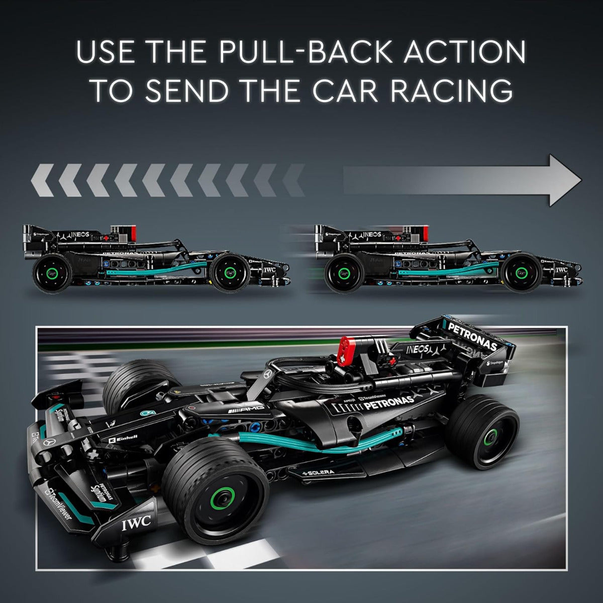 Buy Lego Technic Mercedes-AMG F1 W14 E Performance Pull-Back Car Vehicle Building Set 42165 with 240pcs | Yallatoys.com