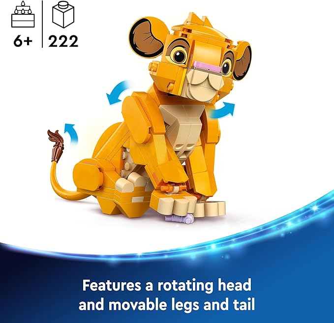 Buy Lego Disney Simba the Lion King Cub 43243 With 222pcs | Yallatoys.com
