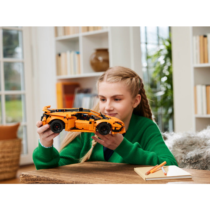 Buy Lego Technic Lamborghini Huracan Tecnica Orange Set with 806pcs | Yallatoys.com