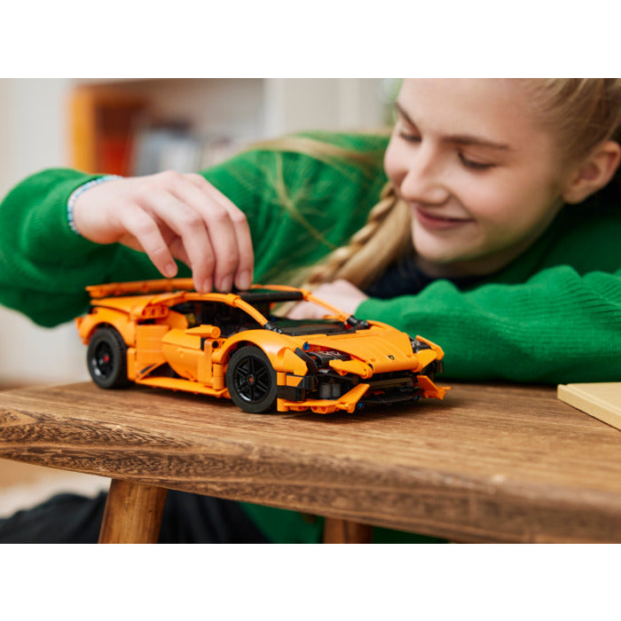Buy Lego Technic Lamborghini Huracan Tecnica Orange Set with 806pcs | Yallatoys.com