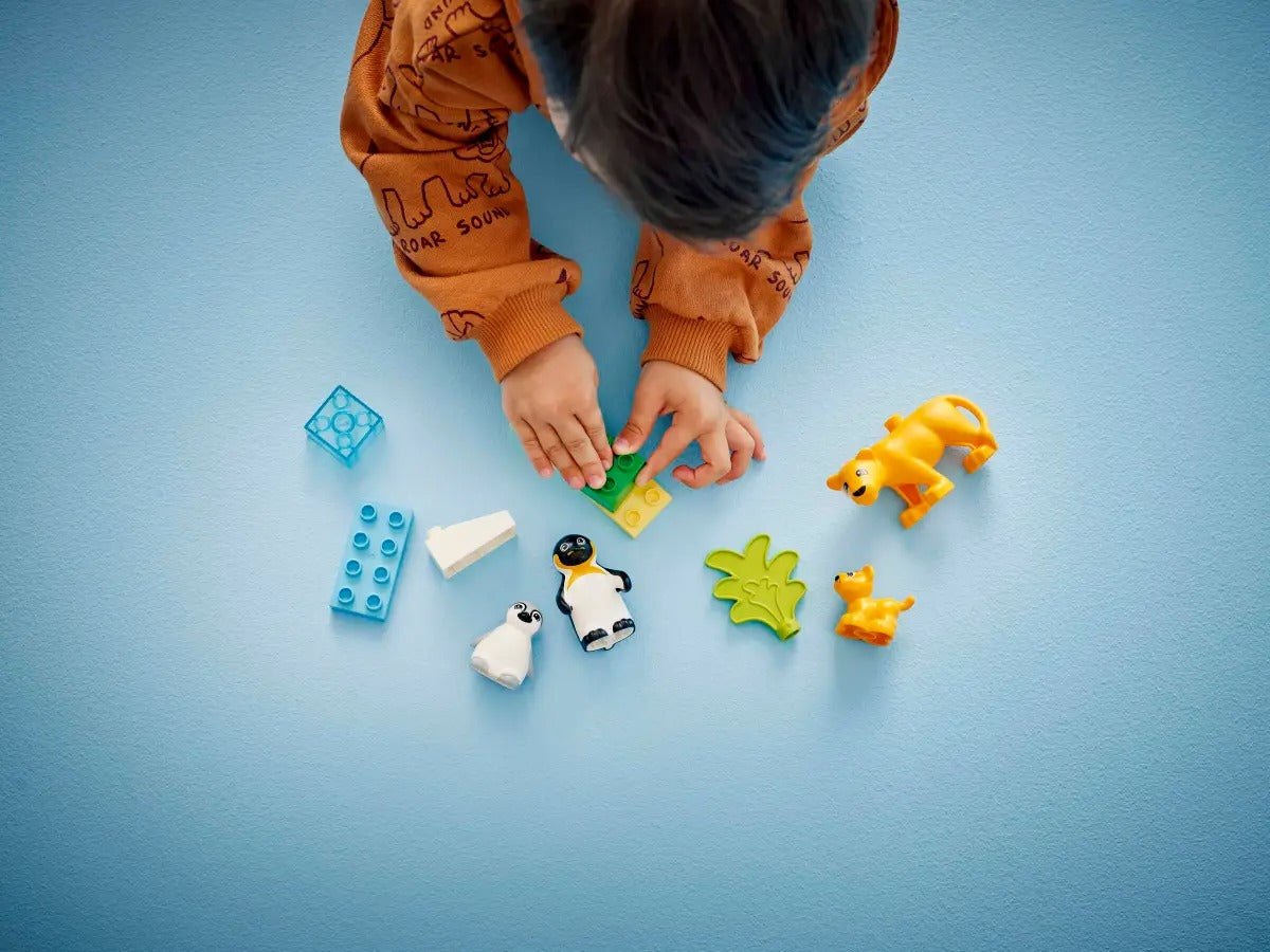 Buy Lego Wild Animal Families Penguins And Lions 10442 with 10pcs | Yallatoys.com