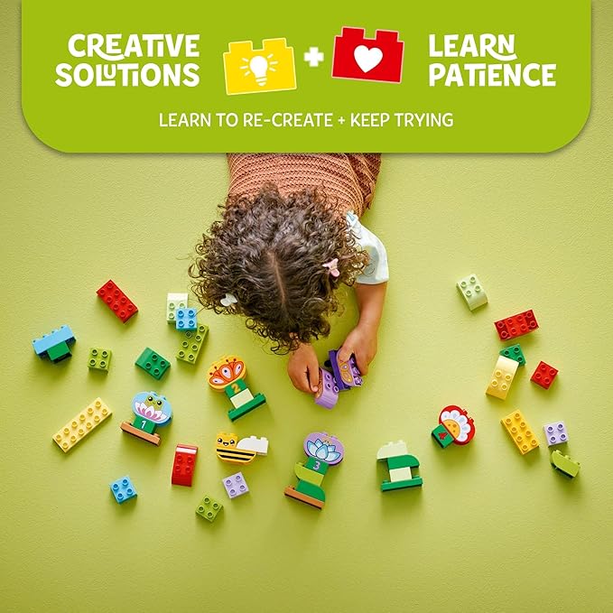 Buy Lego Duplo Town Creative Garden & Flowers Colour-Sorting Stacking Toy 10444 with 45 pcs | Yallatoys.com