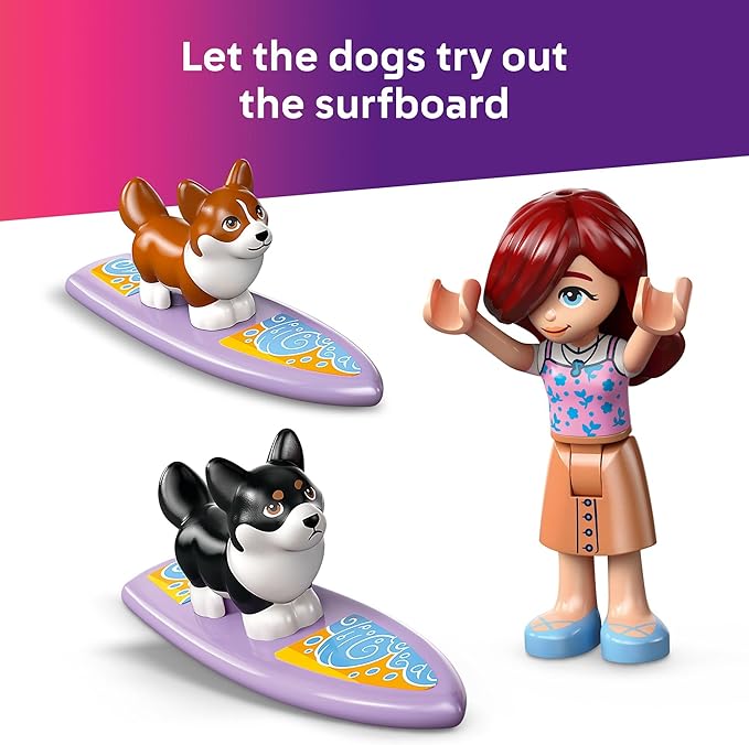 Buy Lego Friends Surfing Dogs and Scooter Adventure 42641 with 113 pcs | Yallatoys.com