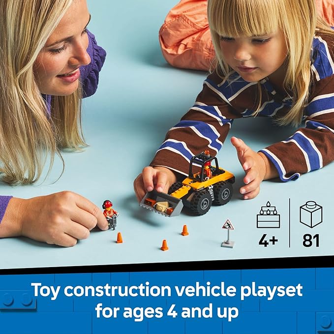 Buy Lego City Yellow Construction Wheel Loader Buildable Vehicle Set 60450 81 pcs | Yallatoys.com