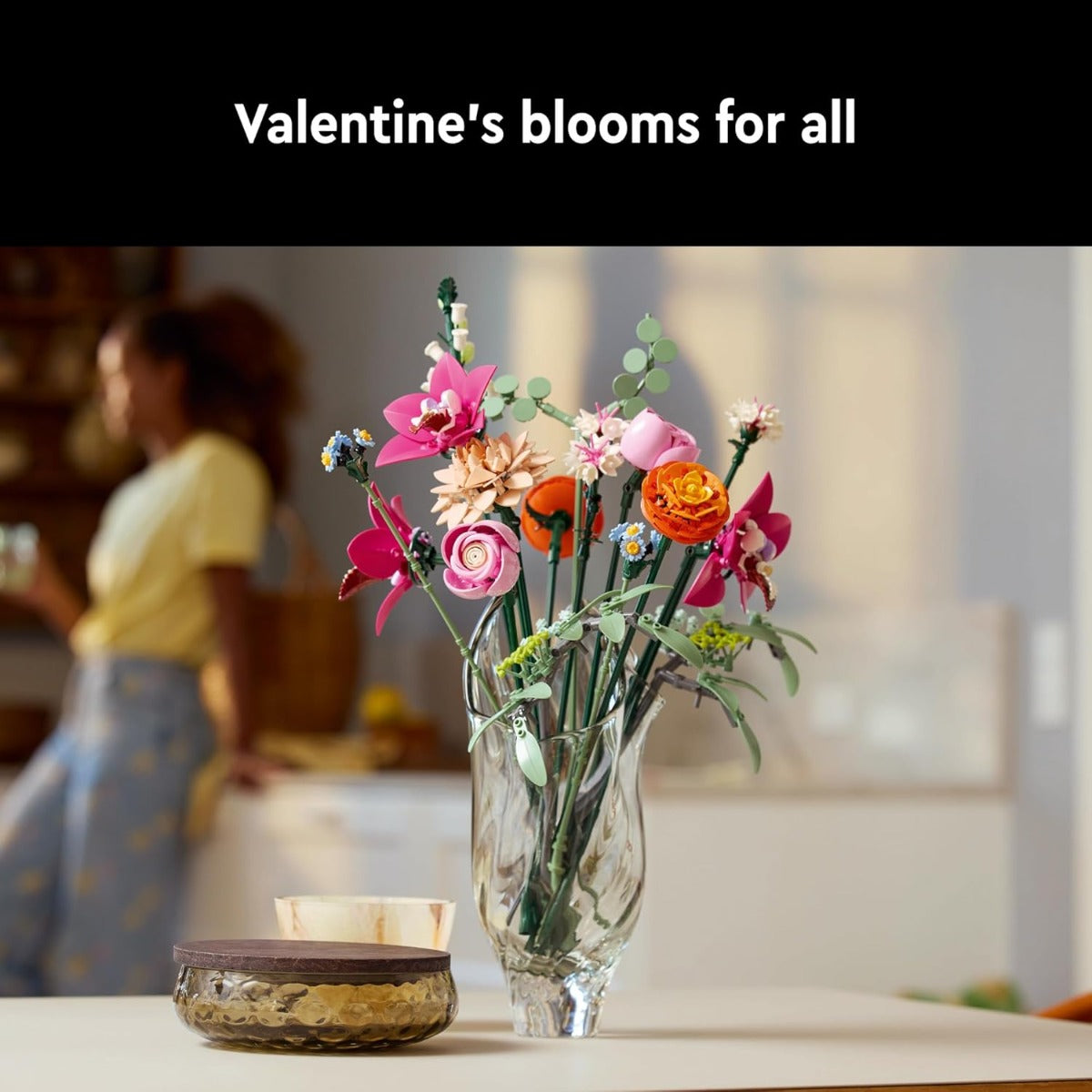 Buy Lego Botanicals Pretty Pink Flower Bouquet Floral Decor 10342 749pcs | Yallatoys.com