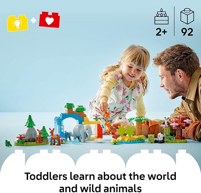 Buy Lego Duplo Town 3in1 Wild Animal Families Set Learning Toy 10446 with 92 pcs | Yallatoys.com