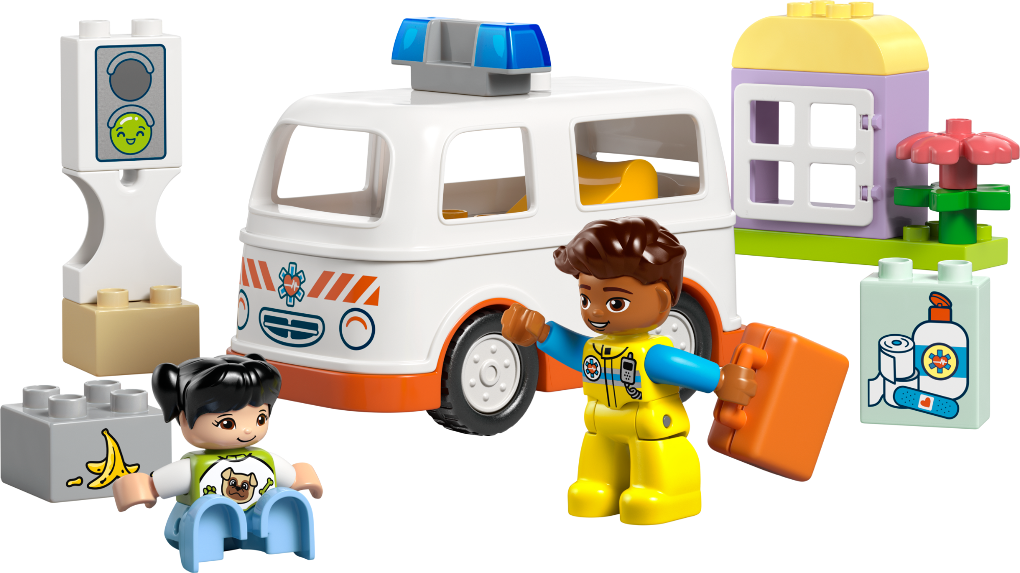 Buy Lego Duplo Ambulance & Driver 10447 with 19 pcs | Yallatoys.com