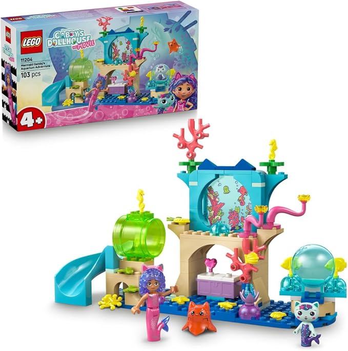 Buy Lego 11204 Gabby'S Dollhouse Mermaid Gabby'S Aquarium Adventure Toy 103Pcs | Yallatoys.com