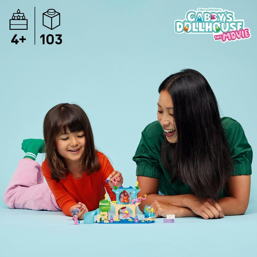Buy Lego 11204 Gabby'S Dollhouse Mermaid Gabby'S Aquarium Adventure Toy 103Pcs | Yallatoys.com