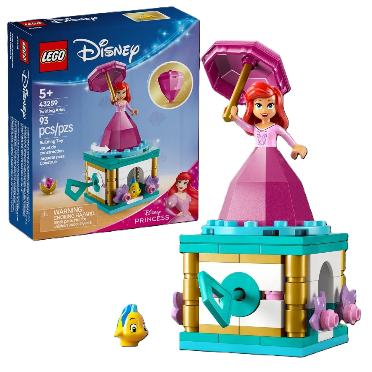 Buy Lego Disney Twirling Ariel 43259 with 93pcs | Yallatoys.com