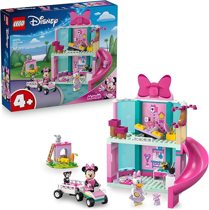 Buy Lego Disney Classic Minnies Pet Hotel Building Toy with Minnie Mouse And Daisy Duck | Yallatoys.com