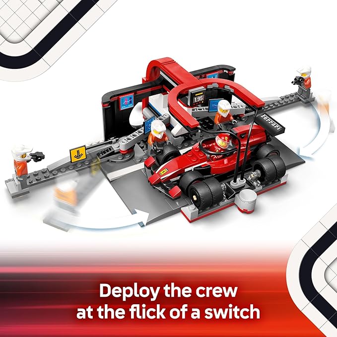 Buy Lego City F1 Pit Stop & Pit Crew with Ferrari Car Racing Vehicle Toy 60443 322 pcs | Yallatoys.com