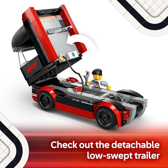 Buy Lego City F1 Truck with RB20 & AMR24 F1 Car 60445 with 1086 pcs | Yallatoys.com