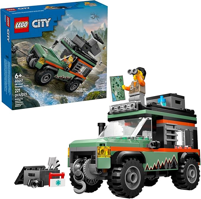 Buy Lego City Off-Road 4x4 Mountain Truck Adventure Toy 60447 221 pcs | Yallatoys.com