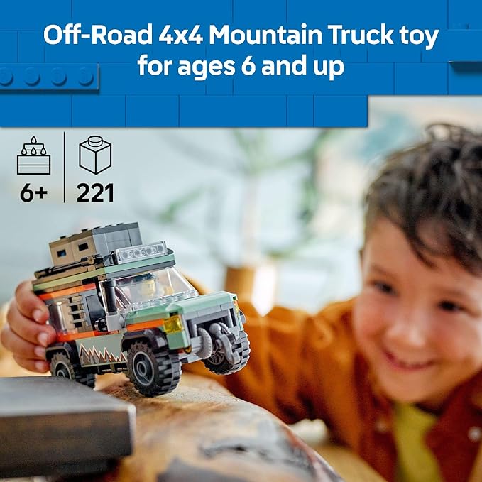 Buy Lego City Off-Road 4x4 Mountain Truck Adventure Toy 60447 221 pcs | Yallatoys.com