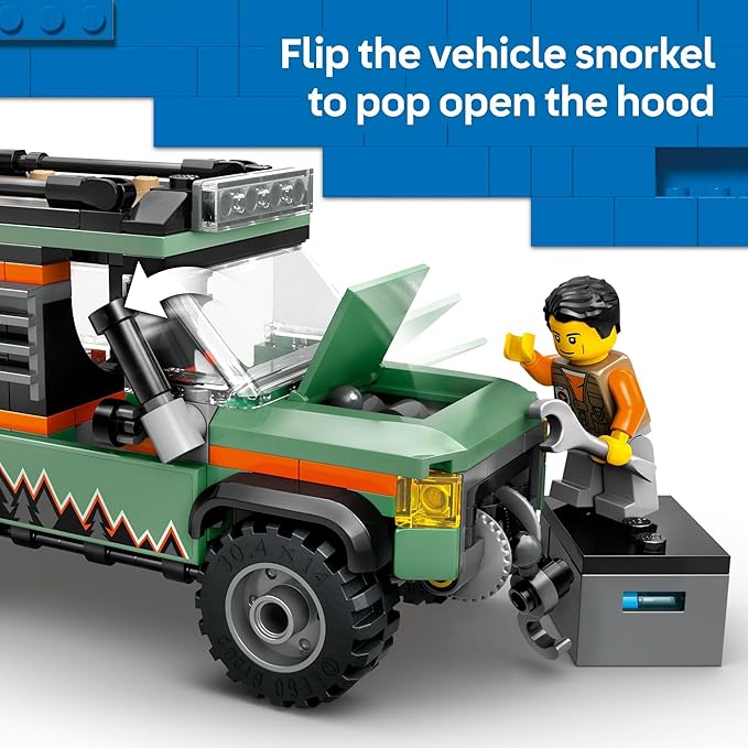 Buy Lego City Off-Road 4x4 Mountain Truck Adventure Toy 60447 221 pcs | Yallatoys.com