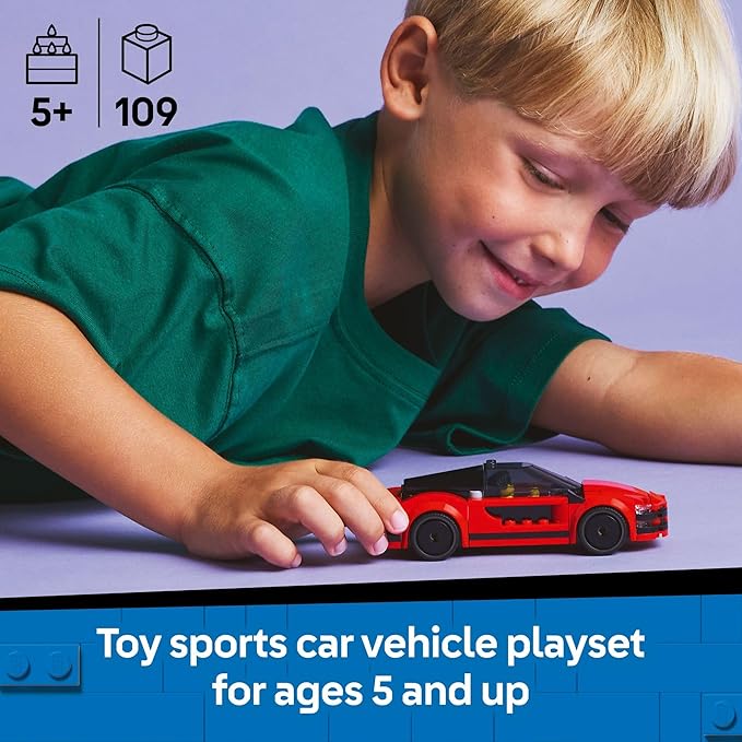 Buy Lego City Red Sports Car Supercar Toy Vehicle Set 60448 with 109 pcs | Yallatoys.com
