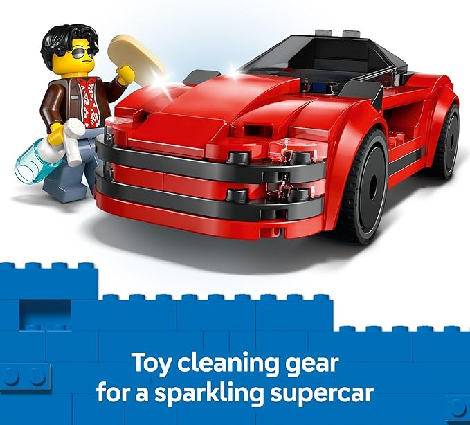 Buy Lego City Red Sports Car Supercar Toy Vehicle Set 60448 with 109 pcs | Yallatoys.com
