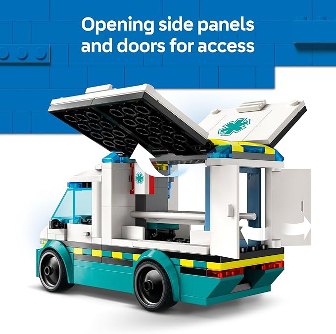 Buy Lego City Emergency Ambulance Toy Truck Building Set 60451 184 pcs | Yallatoys.com