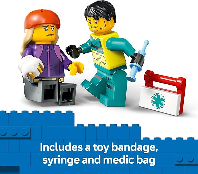 Buy Lego City Emergency Ambulance Toy Truck Building Set 60451 184 pcs | Yallatoys.com