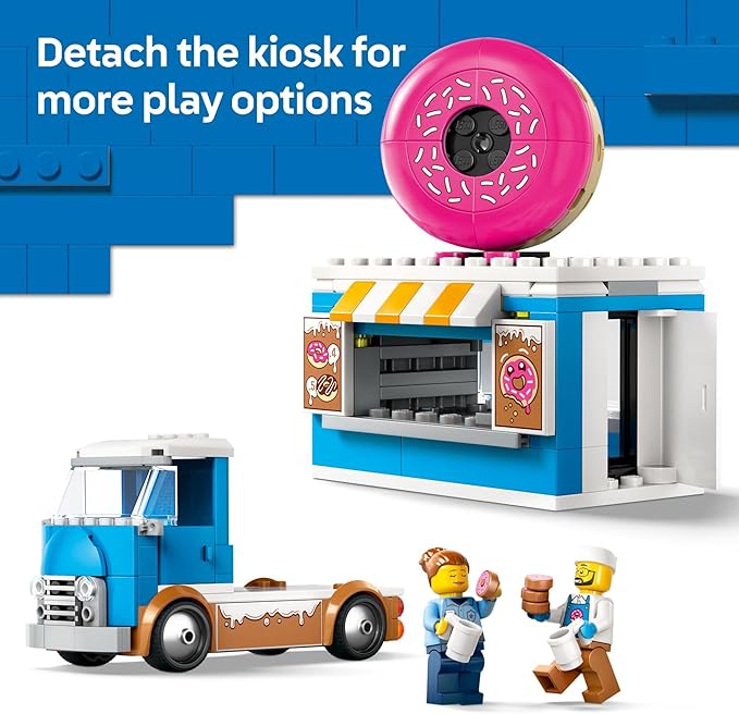 Buy Lego City Doughnut Truck Playset Vendor Vehicle Toy 60452 196 pcs | Yallatoys.com
