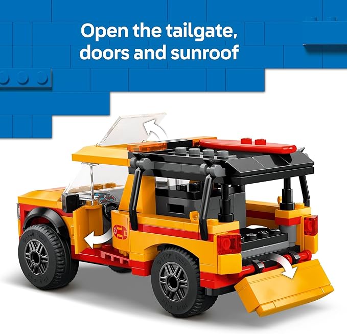 Buy Lego City Lifeguard Beach Rescue Truck Playset 60453 214 pcs | Yallatoys.com