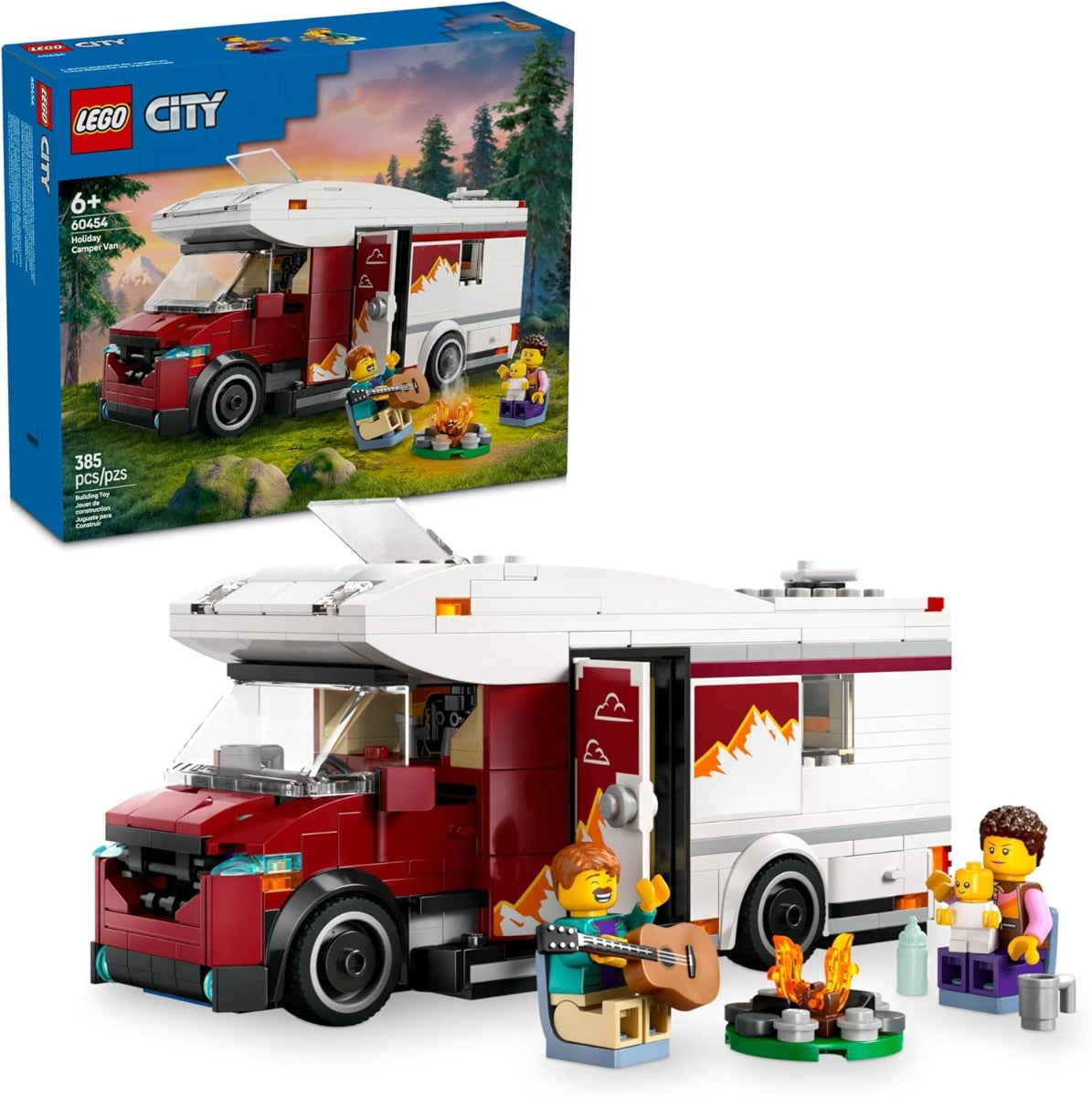 Buy Lego City Holiday Adventure Camper Van Toy Vehicle Set 60454 385 pcs | Yallatoys.com