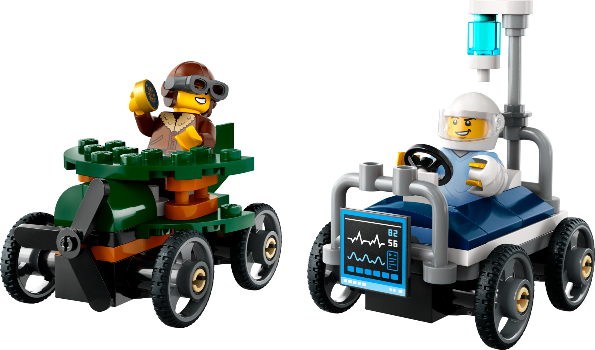 Buy Lego City Airplane Vs. Hospital Bed Race Car Pack 60459 70 pcs | Yallatoys.com