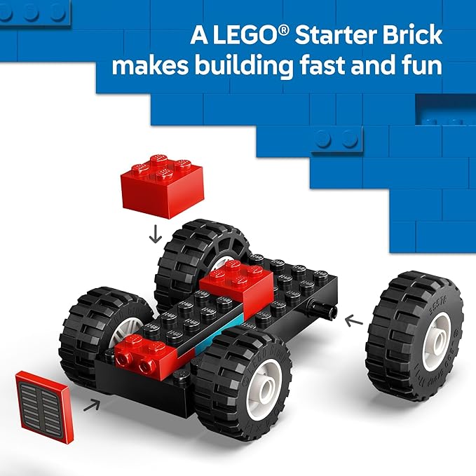 Buy Lego City Red Farm Tractor with Trailer & Sheep Toy, Playset for Kids 60461 with 116 pcs | Yallatoys.com