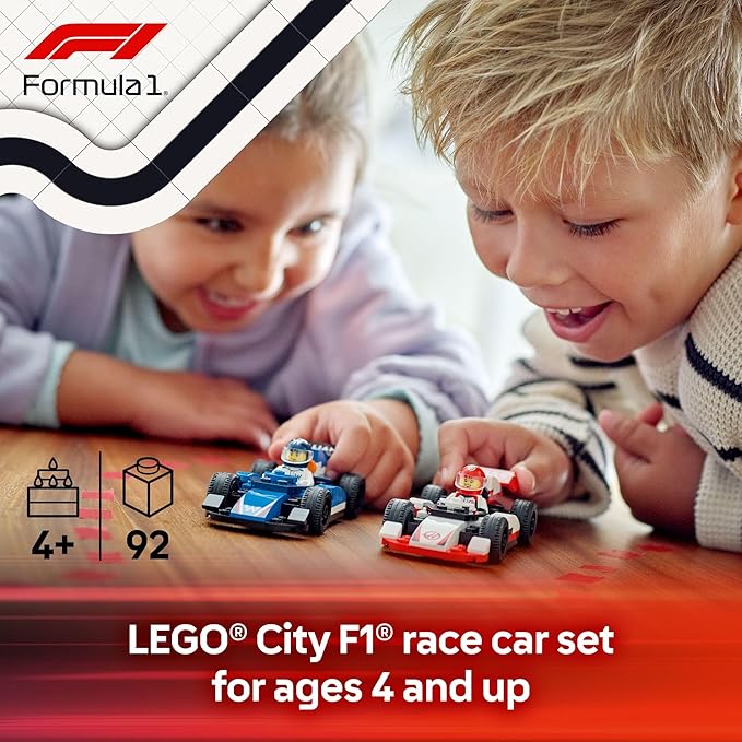 Buy Lego City F1 Williams Racing & Haas F1¨ Race Cars Vehicle Toy Set 60464 92 pcs | Yallatoys.com