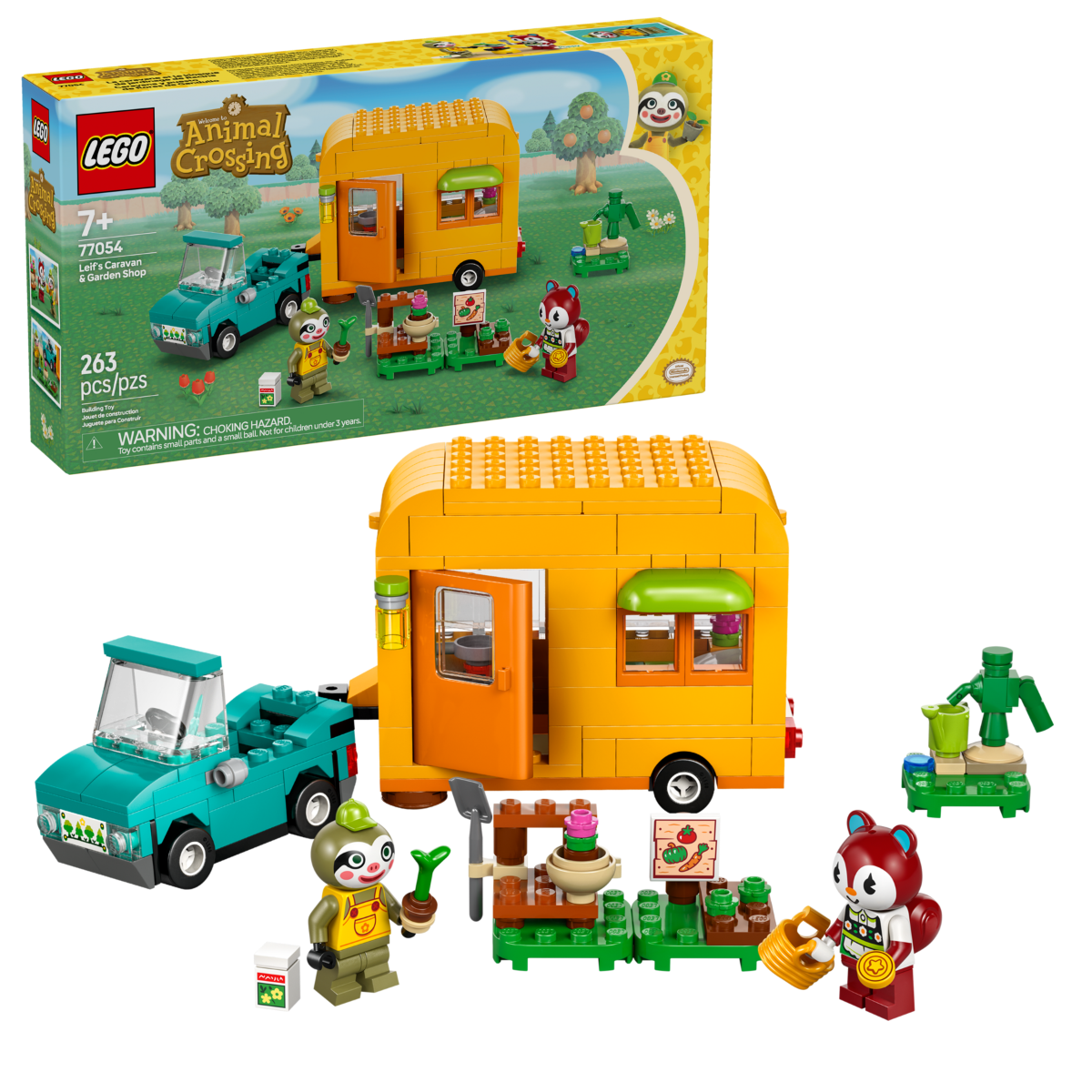 Buy Lego Animal Crossing LeifÕs Caravan & Garden Shop Building Kit 77054 263 pcs | Yallatoys.com