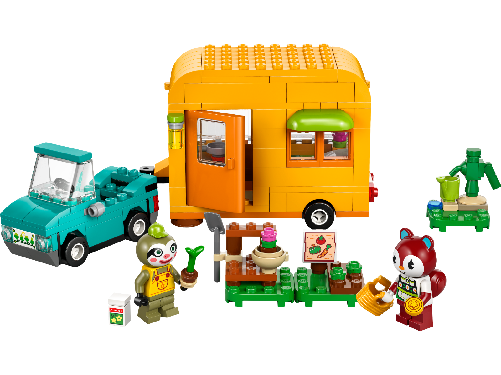 Buy Lego Animal Crossing LeifÕs Caravan & Garden Shop Building Kit 77054 263 pcs | Yallatoys.com