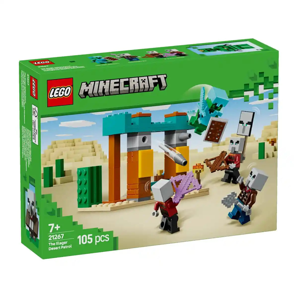Buy Lego Minecraft 21267 The Illager Desert Patrol 21267 | Yallatoys.com