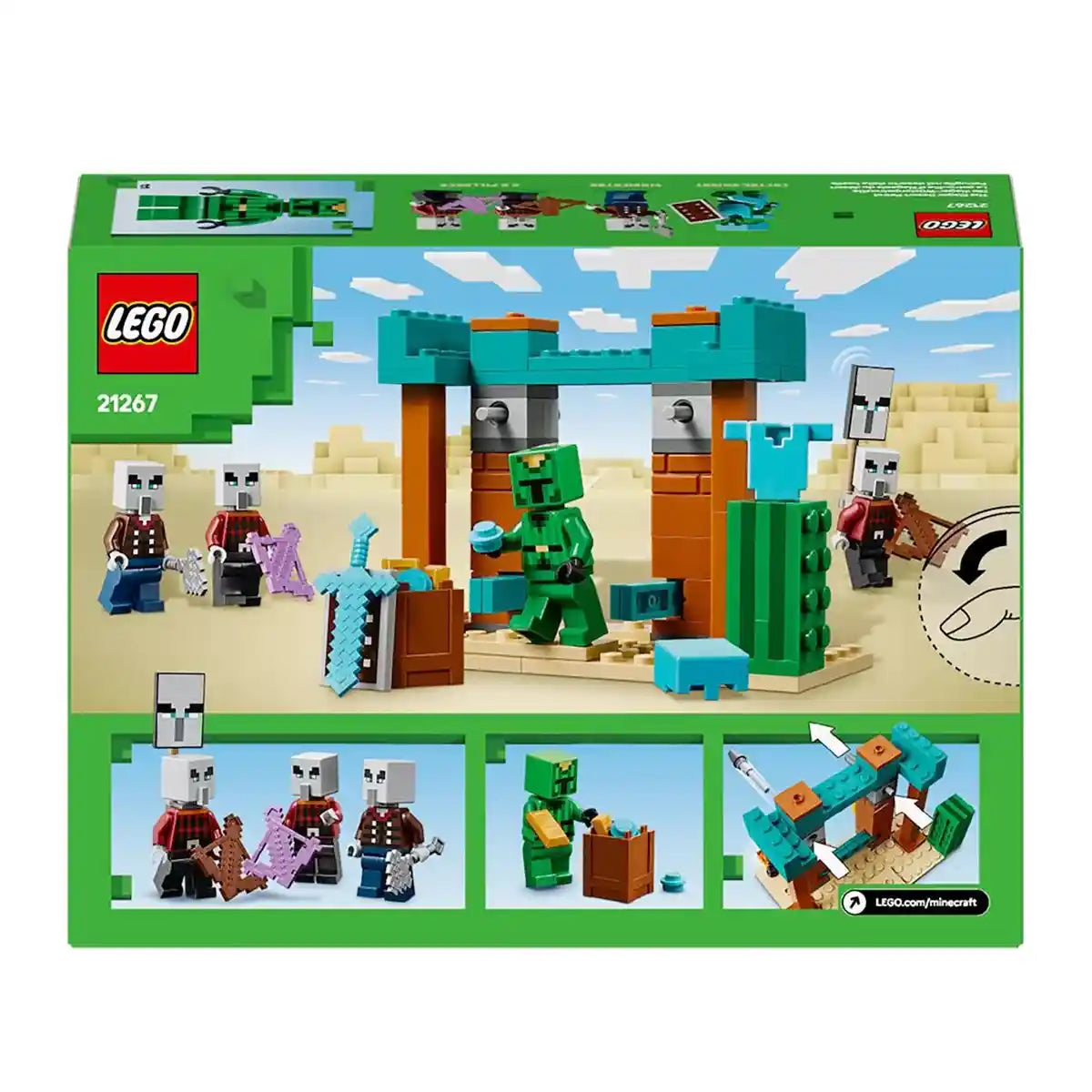 Buy Lego Minecraft 21267 The Illager Desert Patrol 21267 | Yallatoys.com