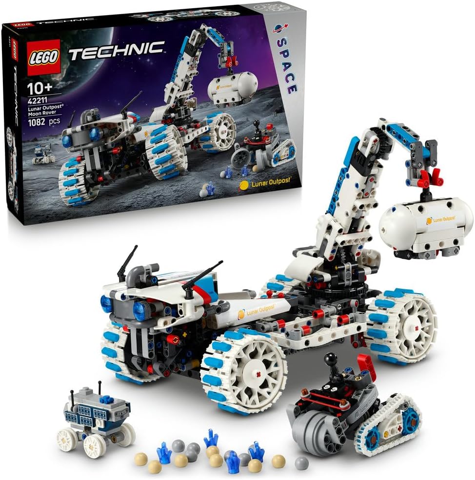 Buy Lego 42211 Technic Lunar Outpost Moon Rover Space Vehicle 1082Pcs | Yallatoys.com
